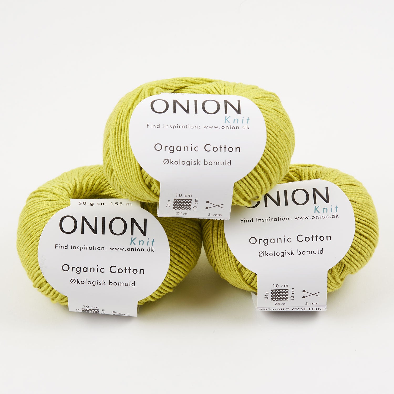 ONION ORGANIC COTTON - V114 LIME GREEN Cotton Sport green Yarn