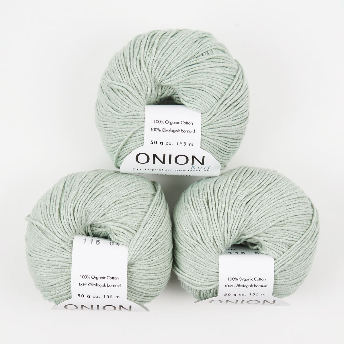 ORGANIC COTTON - V116 LYS DOUCE GRØN