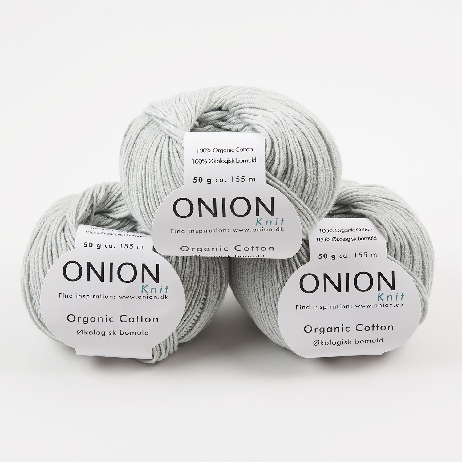 ONION ORGANIC COTTON - V118 LYS GRÅ Cotton Sport grey Yarn