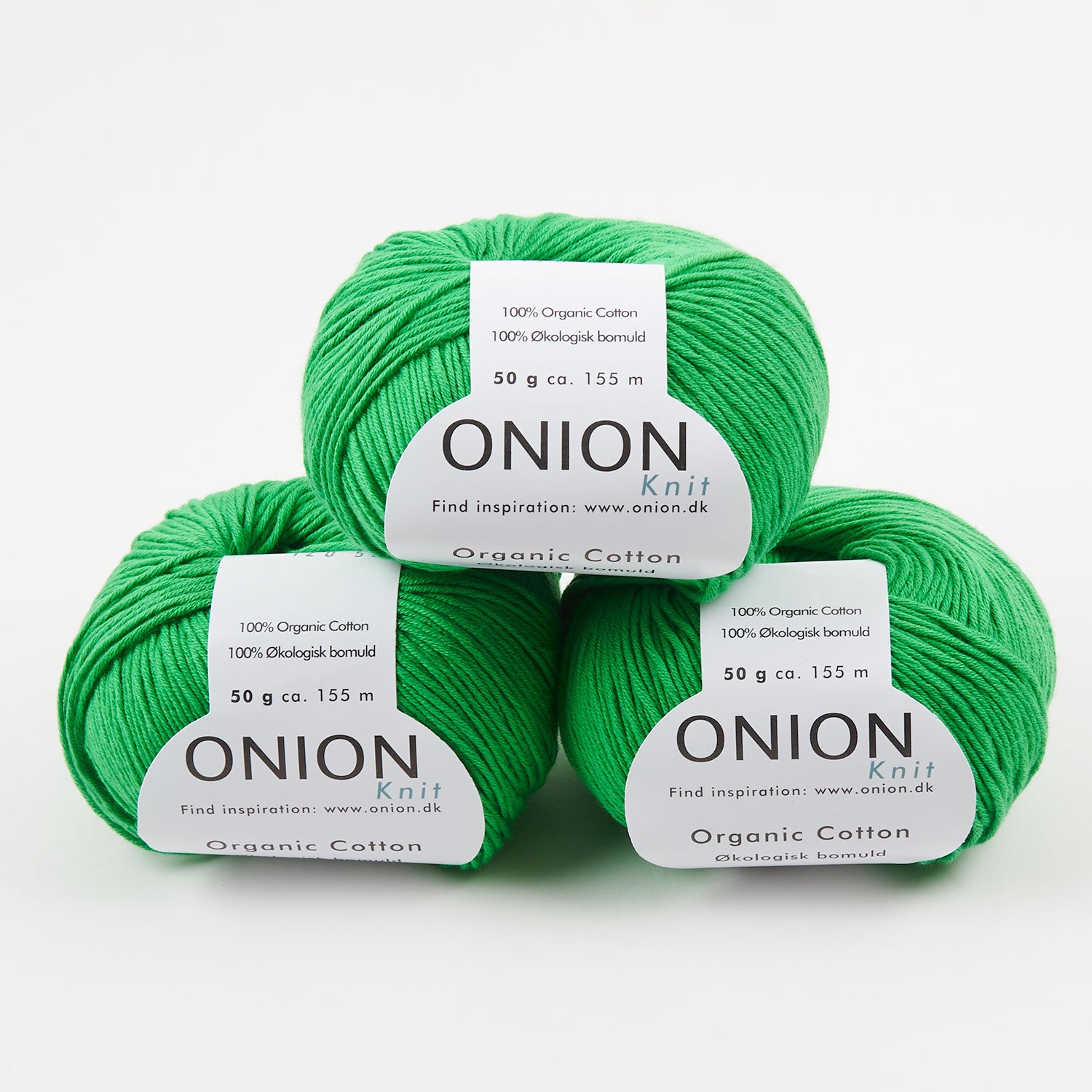 ONION ORGANIC COTTON - V120 GRÆSGRØN Cotton Sport green Yarn