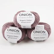 ONION ORGANIC COTTON - V126 PUDDER ROSA Cotton Sport purple pink Yarn
