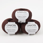 ONION ORGANIC COTTON - V128 BRUN Cotton Sport brown Yarn