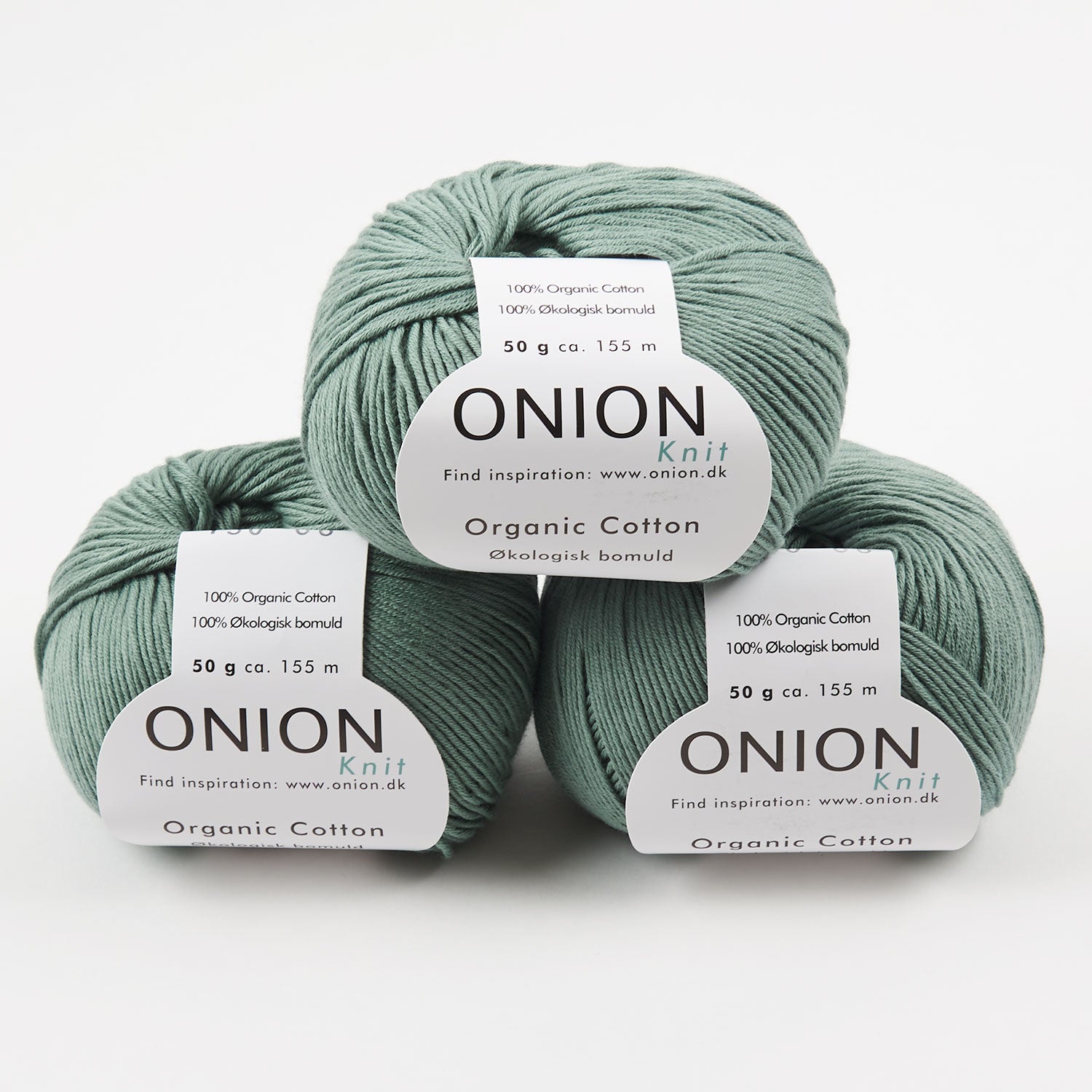 ONION ORGANIC COTTON - V130 DOUCE GRØN Cotton Sport green Yarn