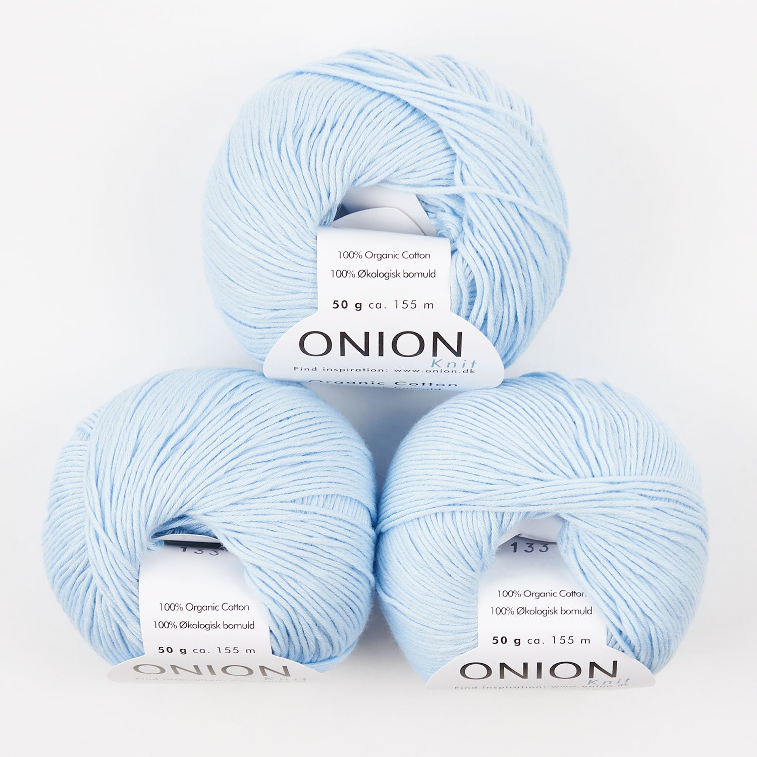 ORGANIC COTTON - V133 LYS BLÅ