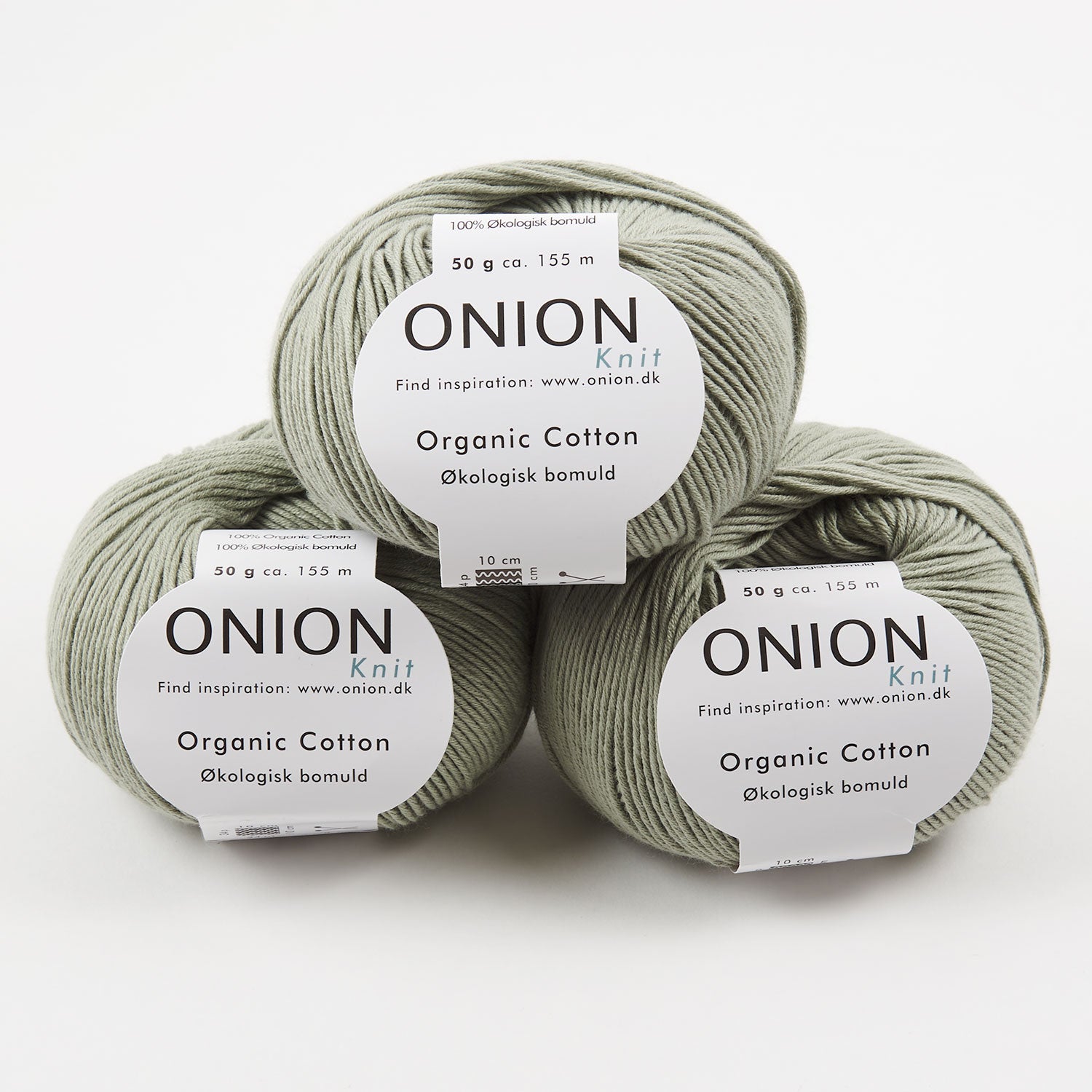 ONION ORGANIC COTTON - V135 LYS KHAKI Cotton Sport green Yarn