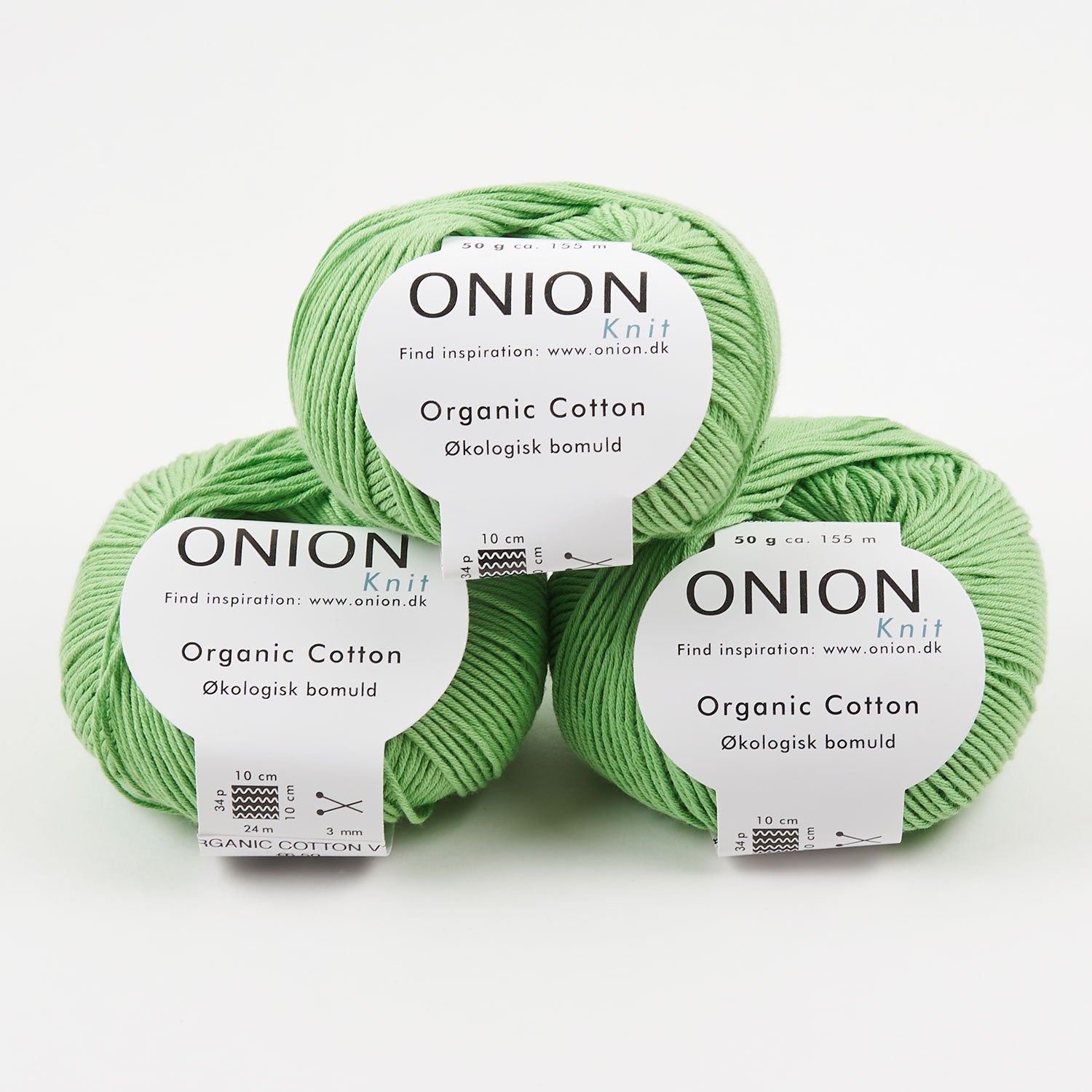 ONION ORGANIC COTTON - V136 GRØN Cotton Sport green Yarn