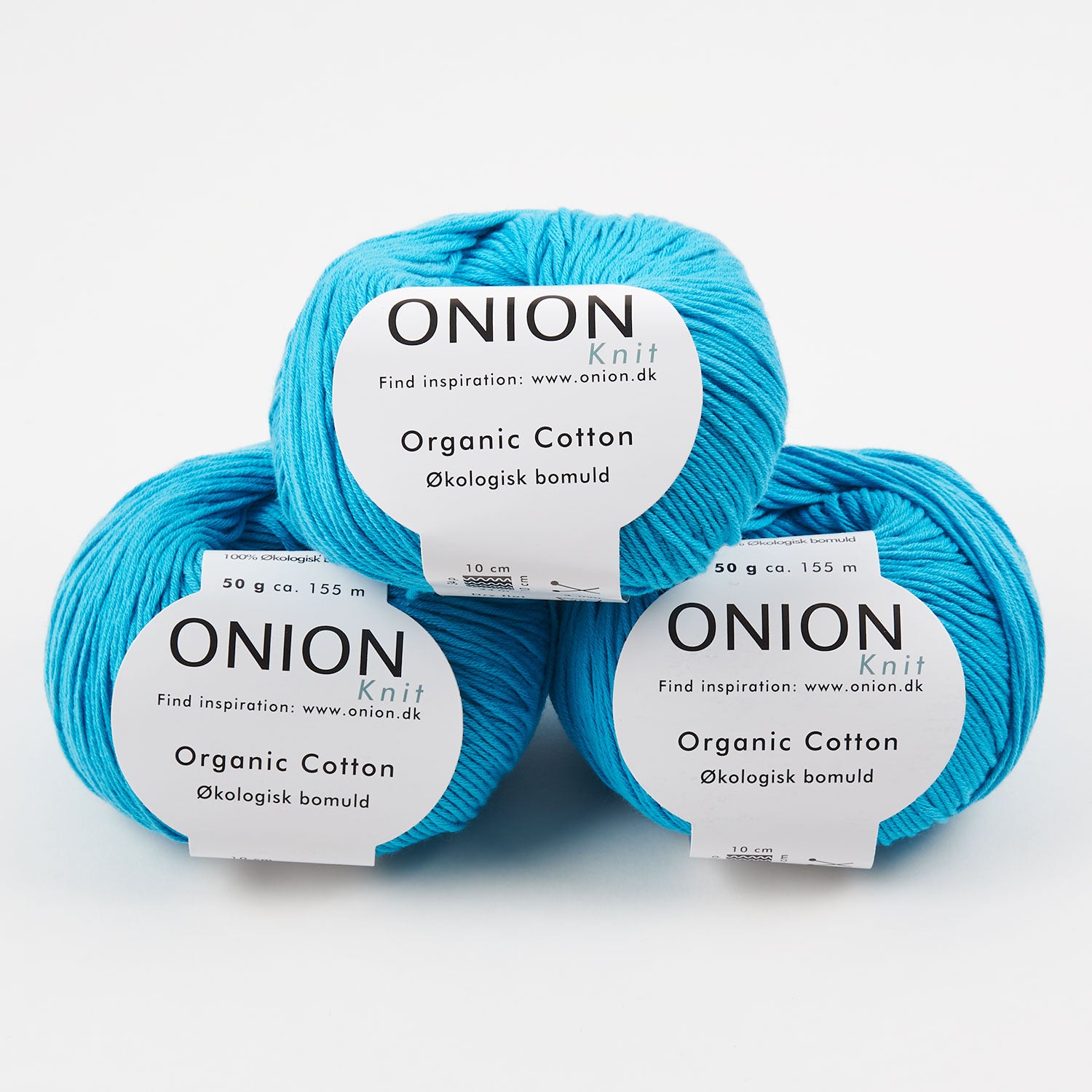 ONION ORGANIC COTTON - V139 TURKIS Cotton Sport blue Yarn