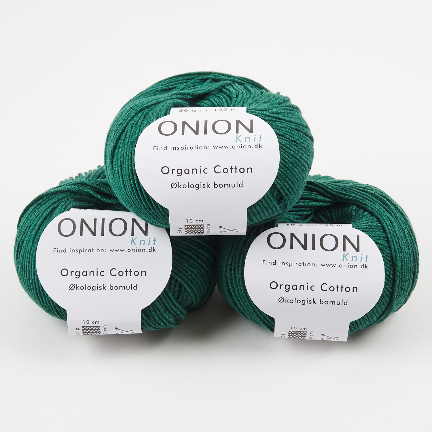 ONION ORGANIC COTTON - V141 MØRK GRØN Cotton Sport green Yarn