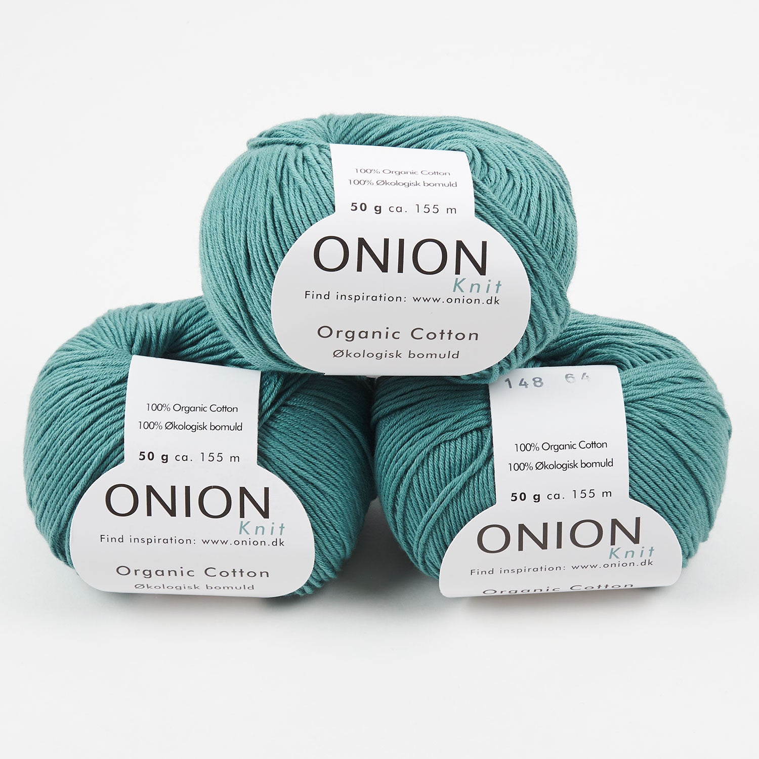 ONION ORGANIC COTTON - V148 PETROL Cotton Sport turquoise Yarn