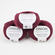 ONION ORGANIC COTTON - V149 BORDEAUX Cotton Sport red Yarn