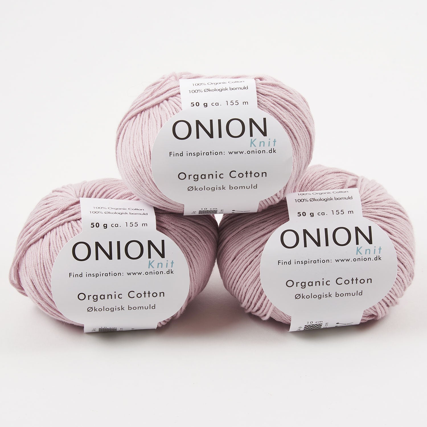ONION ORGANIC COTTON - V150 LYS ROSA Cotton Sport pink Yarn