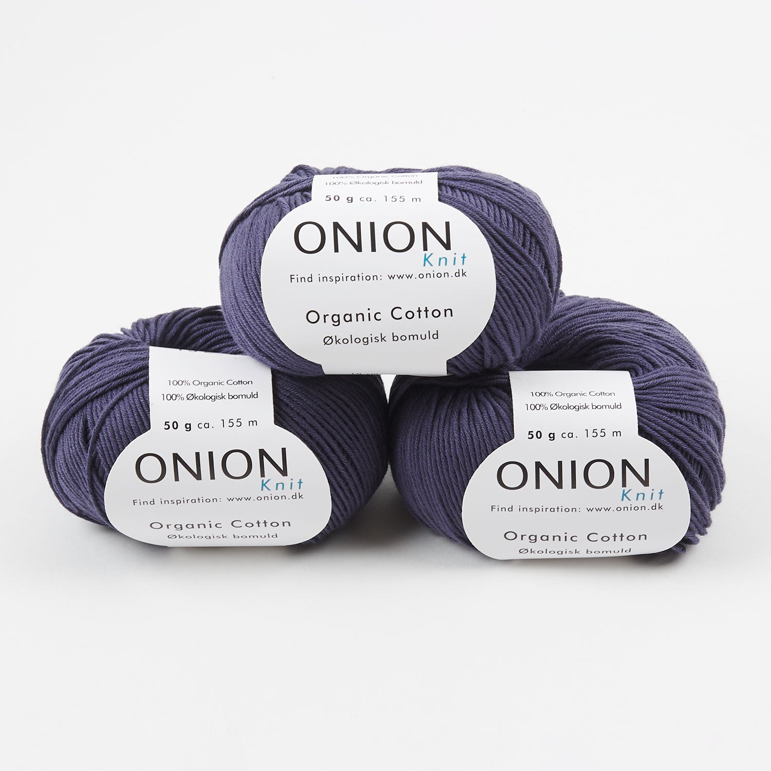 ONION ORGANIC COTTON - V152 DOUCE BLÅ Cotton Sport blue Yarn