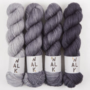 WALK Collection VOLCANIC ASPHALT Merino wool DK Quick Kits