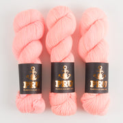 Punk Rock Unicorn SOUL - NEON PEACH Merino wool Nylon Fingering  Sock peach pink Yarn