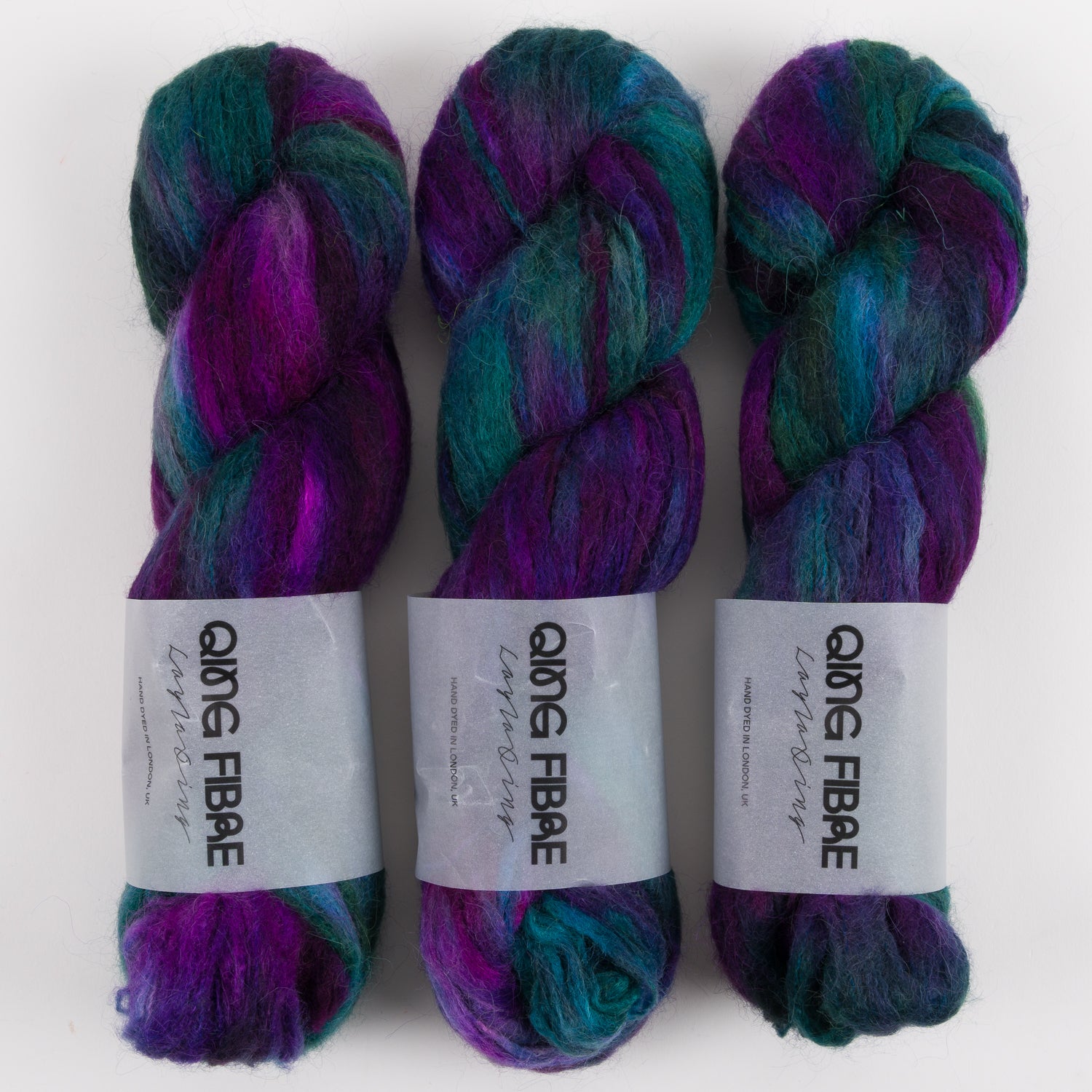 Qing Fibre MELTED BABY SURI - REQUIEM Alpaca Merino wool Silk Sport multicolour Yarn