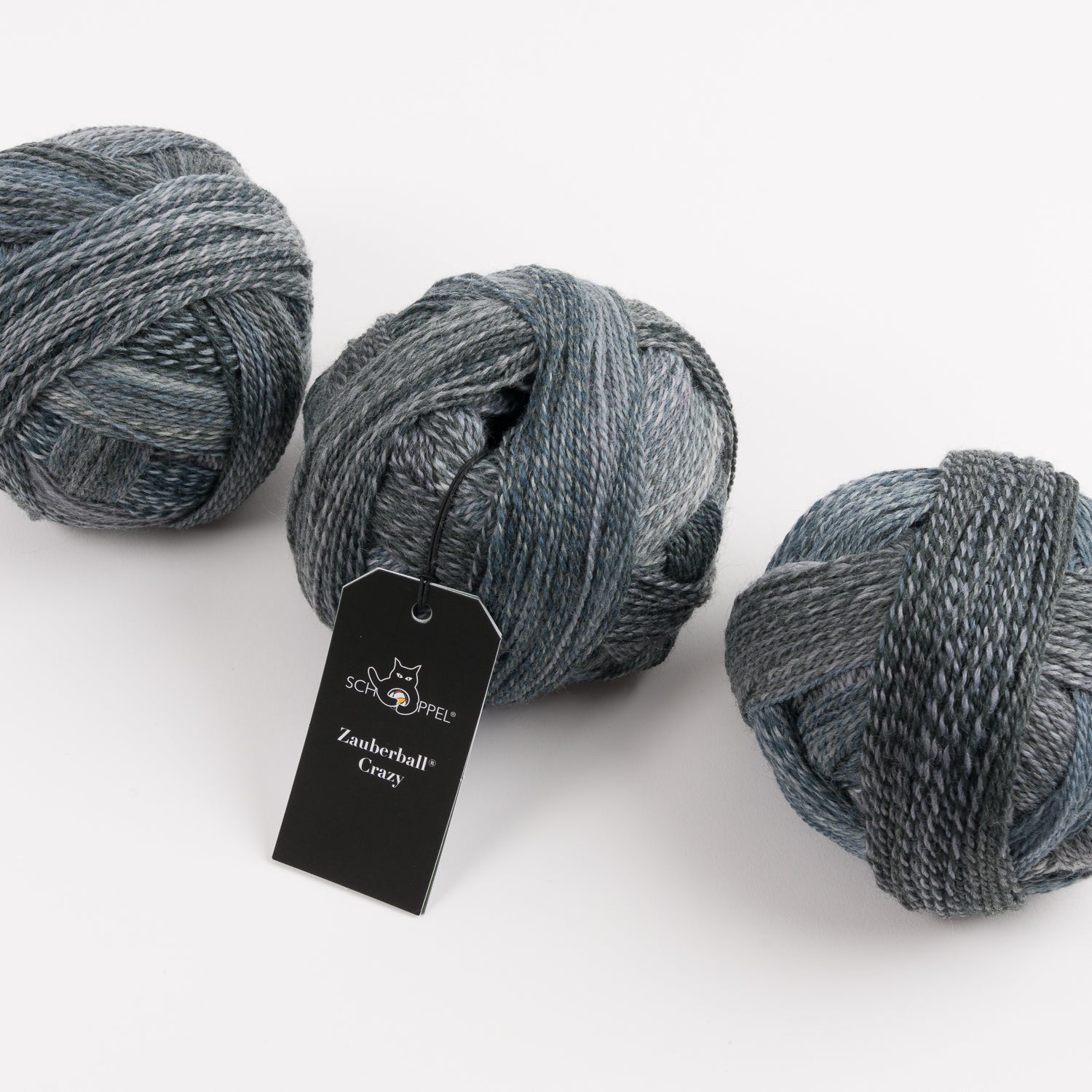 Schoppel-Wolle ZAUBERBALL CRAZY - SCHLAMMPACKUNG Merino wool Nylon Light Fingering grey Yarn