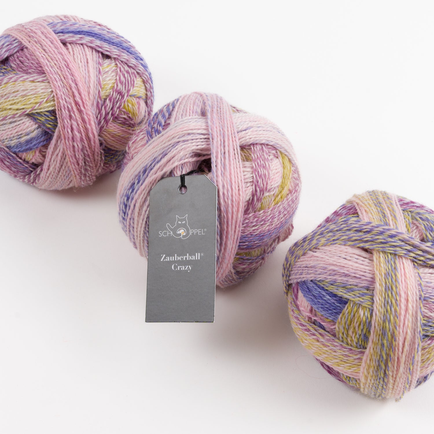 Schoppel-Wolle ZAUBERBALL CRAZY - LOCKSTOFF Merino wool Nylon Light Fingering pink multicolour Yarn