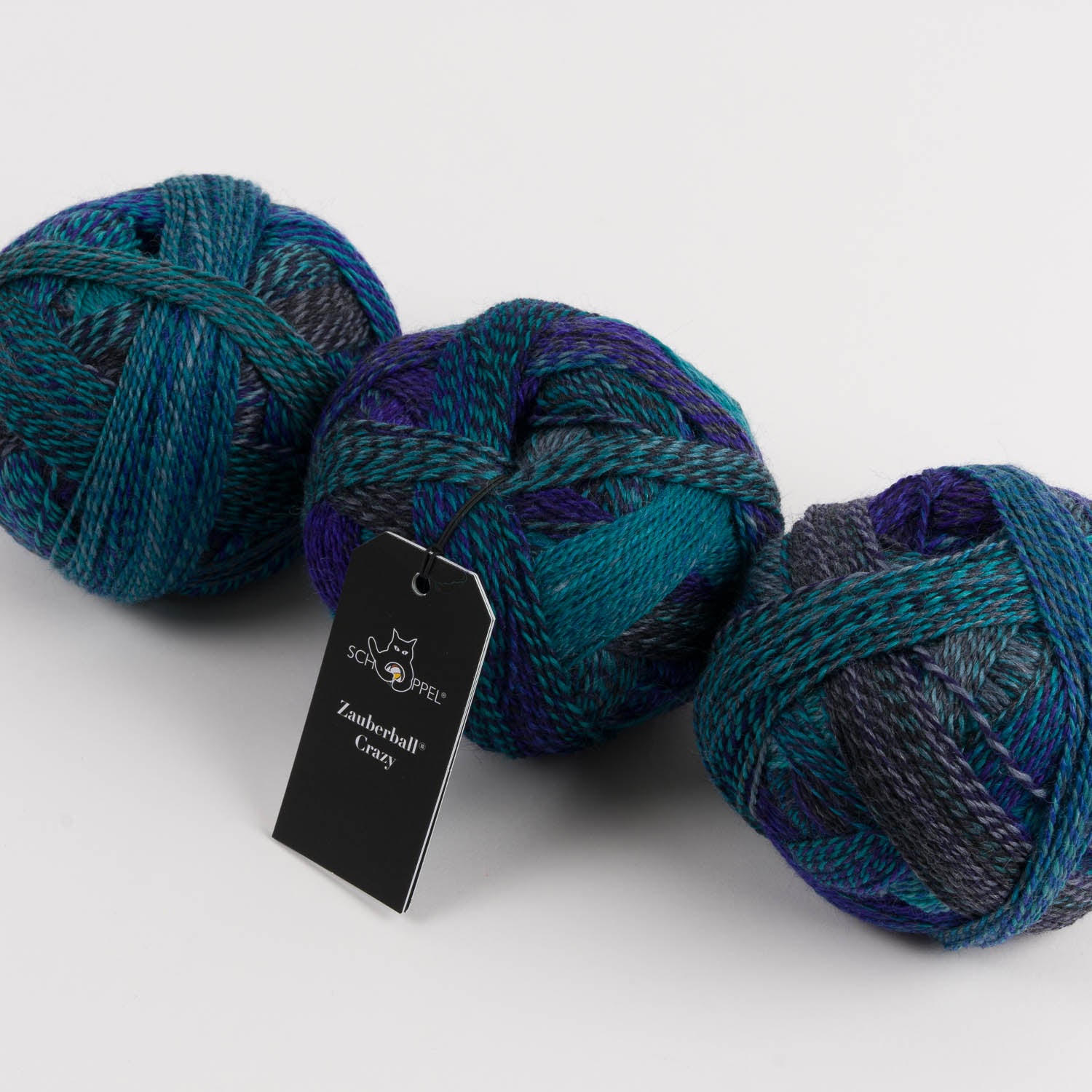 Schoppel-Wolle ZAUBERBALL CRAZY - U BOOT Merino wool Nylon Light Fingering turquoise blue Yarn