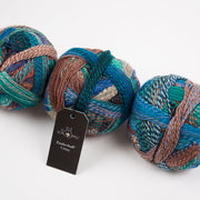 Schoppel-Wolle ZAUBERBALL CRAZY - CAMOUFLAGE Merino wool Nylon Light Fingering turquoise blue multicolour Yarn