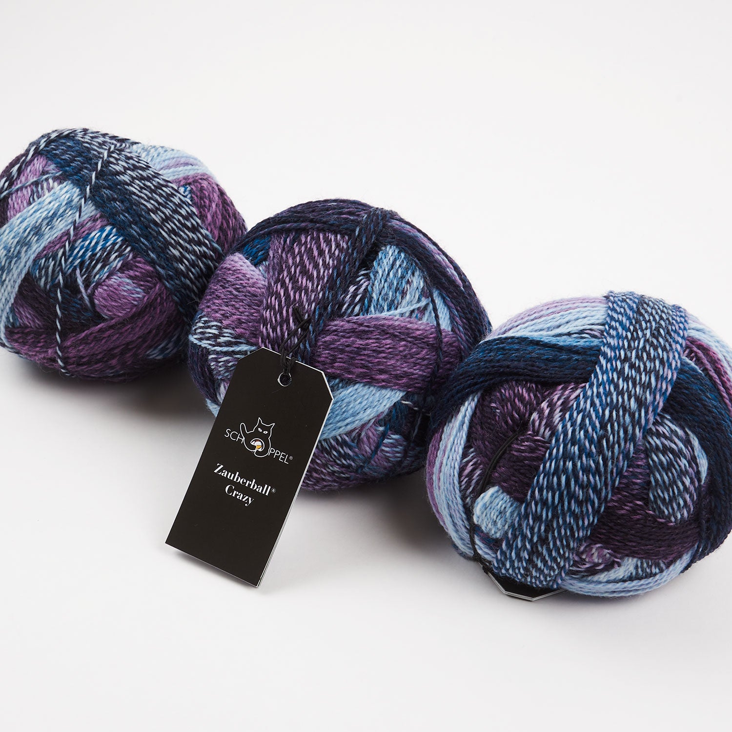 Schoppel-Wolle ZAUBERBALL CRAZY - FLIEDERDUFT Merino wool Nylon Light Fingering purple blue multicolour Yarn