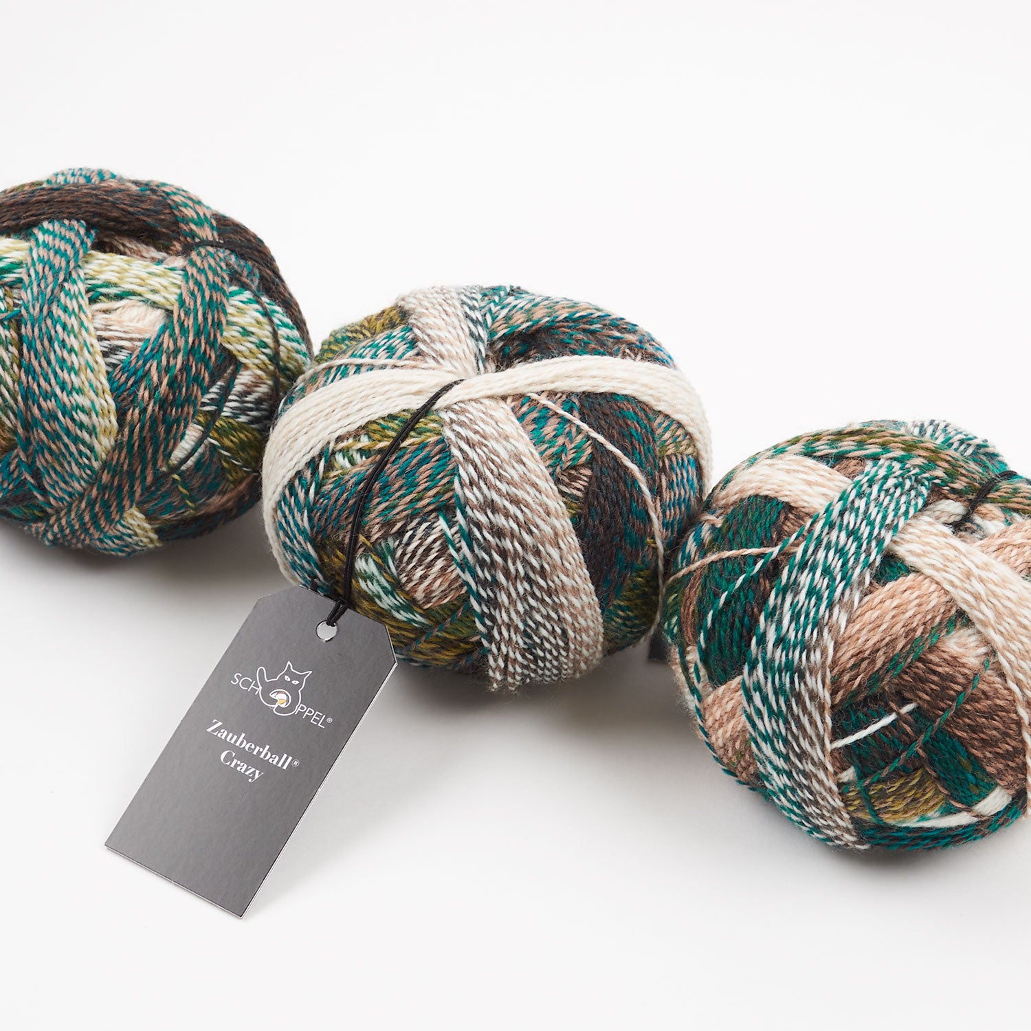 Schoppel-Wolle ZAUBERBALL CRAZY - JACKE WIE HOSE Merino wool Nylon Light Fingering brown multicolour Yarn
