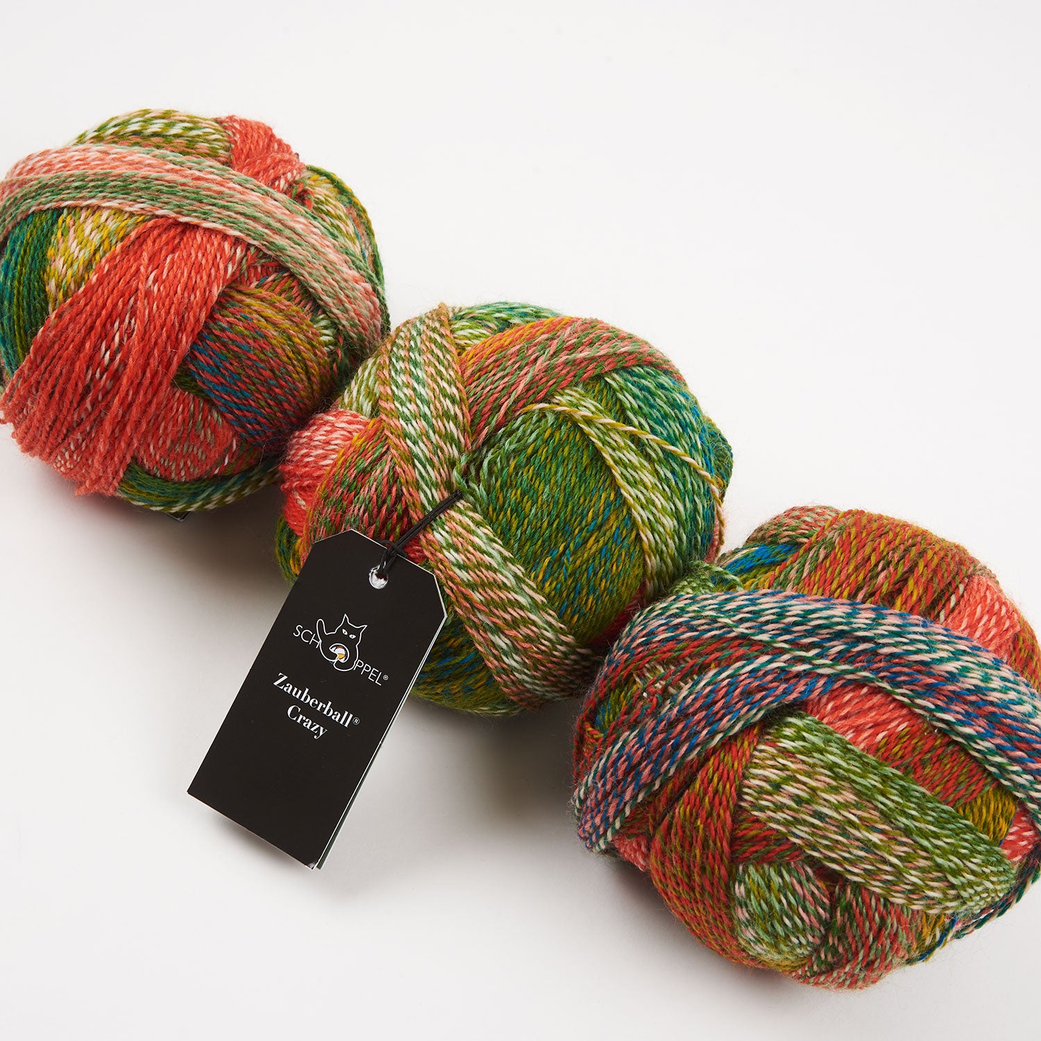 Schoppel-Wolle ZAUBERBALL CRAZY - PAPAGEI Merino wool Nylon Light Fingering red multicolour Yarn