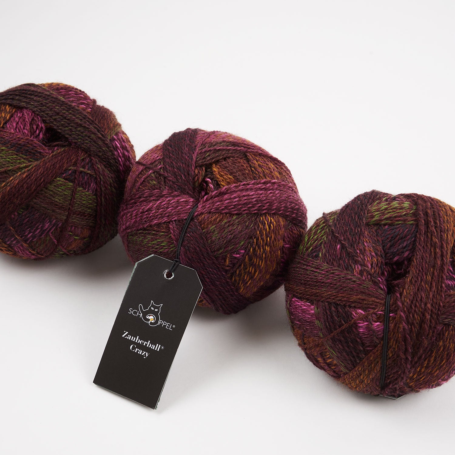 Schoppel-Wolle ZAUBERBALL CRAZY - PIANO BAR Merino wool Nylon Light Fingering multicolour brown Yarn