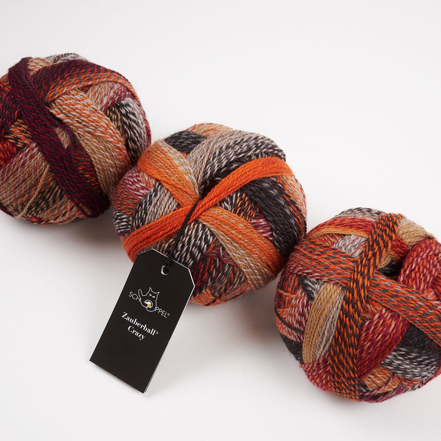 Schoppel-Wolle ZAUBERBALL CRAZY - SCHOKOLADENSEITE Merino wool Nylon Light Fingering orange multicolour Yarn