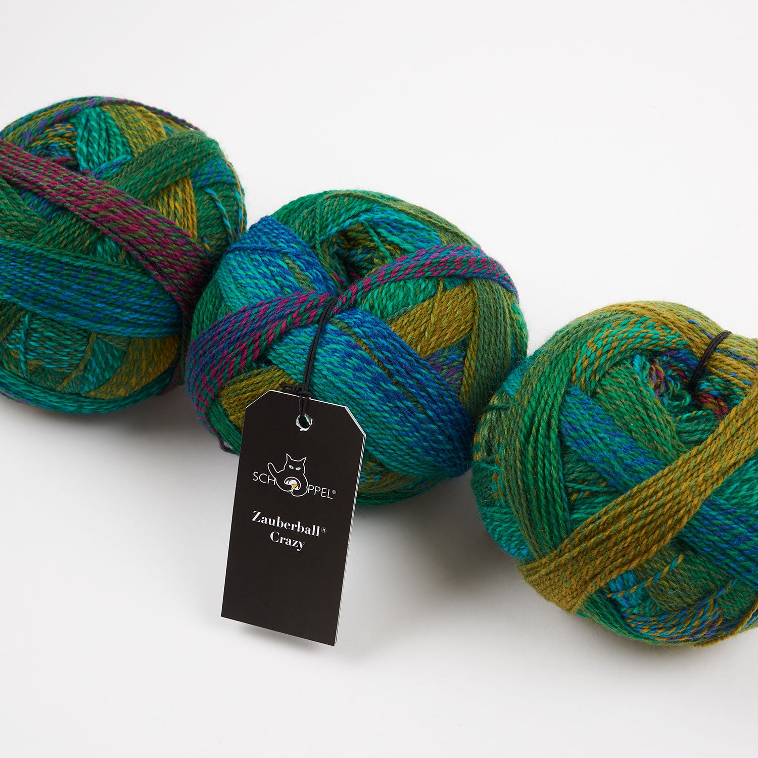 Schoppel-Wolle ZAUBERBALL CRAZY - TIEFE WASSER Merino wool Nylon Light Fingering blue multicolour Yarn