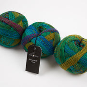 Schoppel-Wolle ZAUBERBALL CRAZY - TIEFE WASSER Merino wool Nylon Light Fingering blue multicolour Yarn