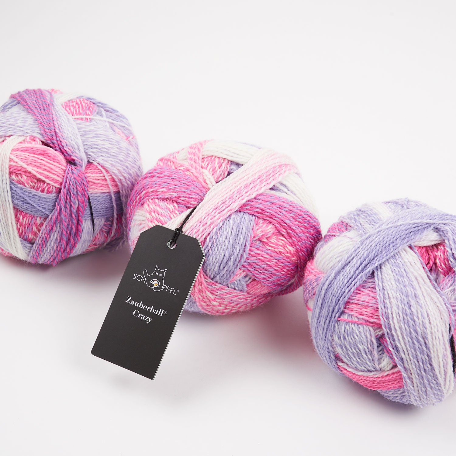 Schoppel-Wolle ZAUBERBALL CRAZY - WOLKE-8 Merino wool Nylon Light Fingering pink multicolour Yarn