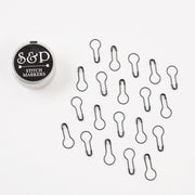Stephen & Penelope Notions SAFETY STITCH MARKERS BLACK 20 PCS Tools