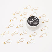 Stephen & Penelope Notions SAFETY STITCH MARKERS GOLD 20 PCS Tools
