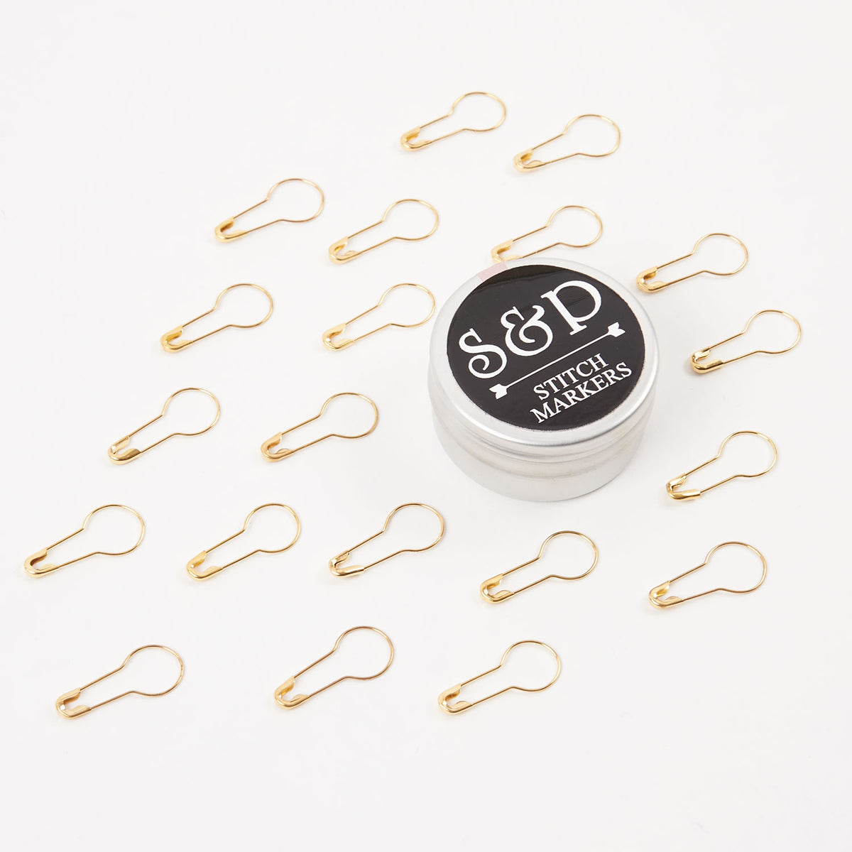 SAFETY STITCH MARKERS GOLD 20 PCS