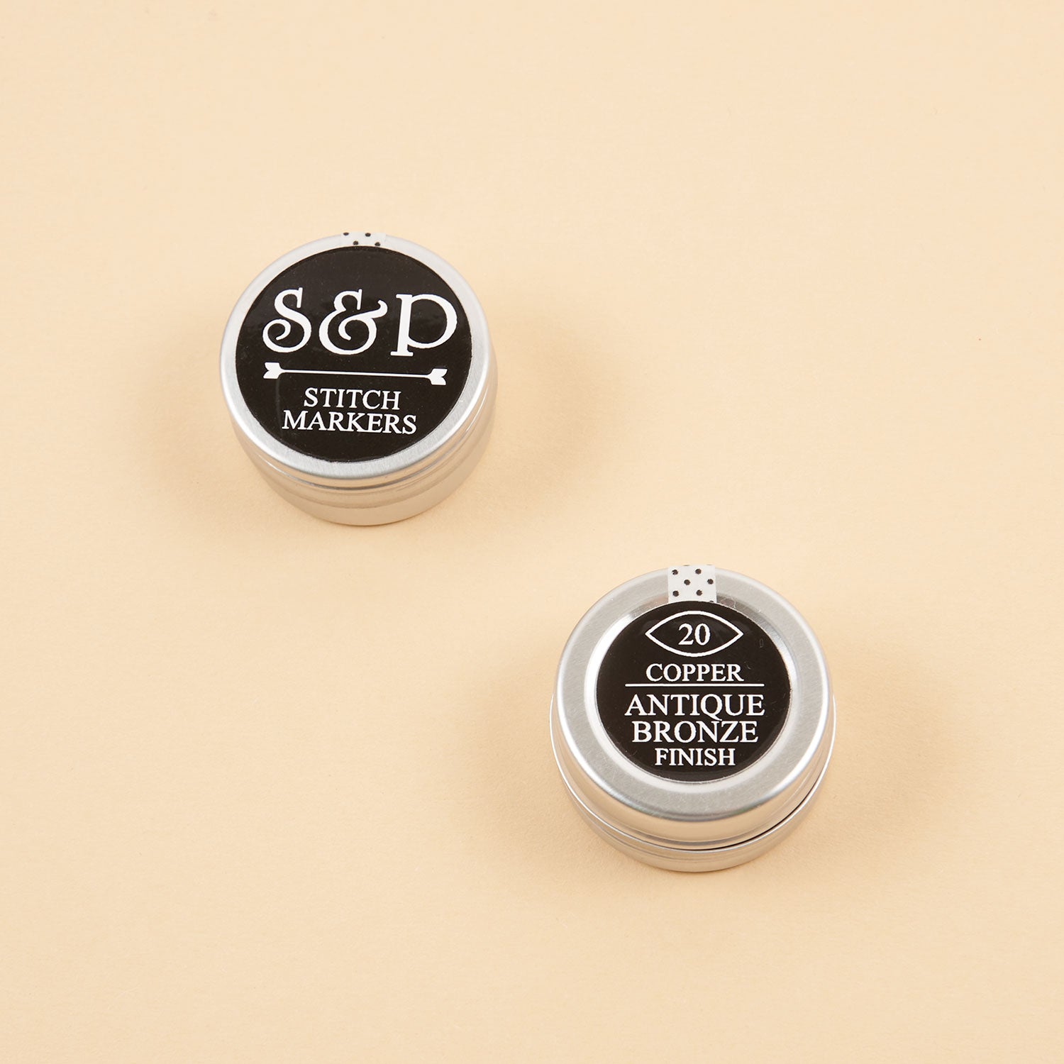 MARQUISE BRONZE STITCH MARKERS 20 PCS