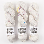The Urban Purl LUX HI TWIST - ANTHEIA Merino wool Silk Fingering white Yarn