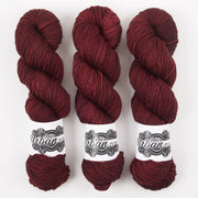 The Urban Purl LUX HI TWIST - BLEEDING HEART YARD Merino wool Silk Fingering red Yarn