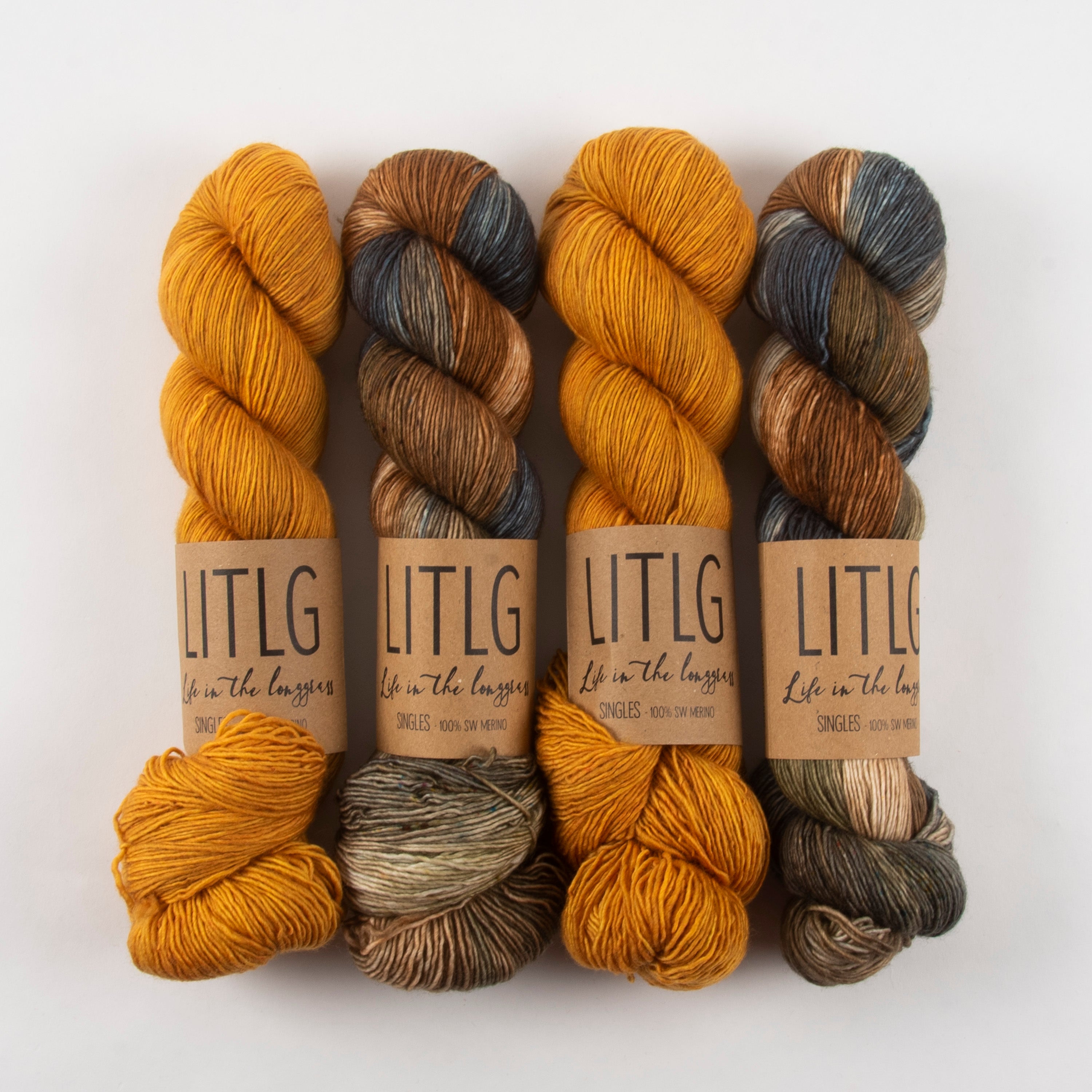 Life in The Long Grass WINTER HARVEST Merino wool Fingering Quick Kits