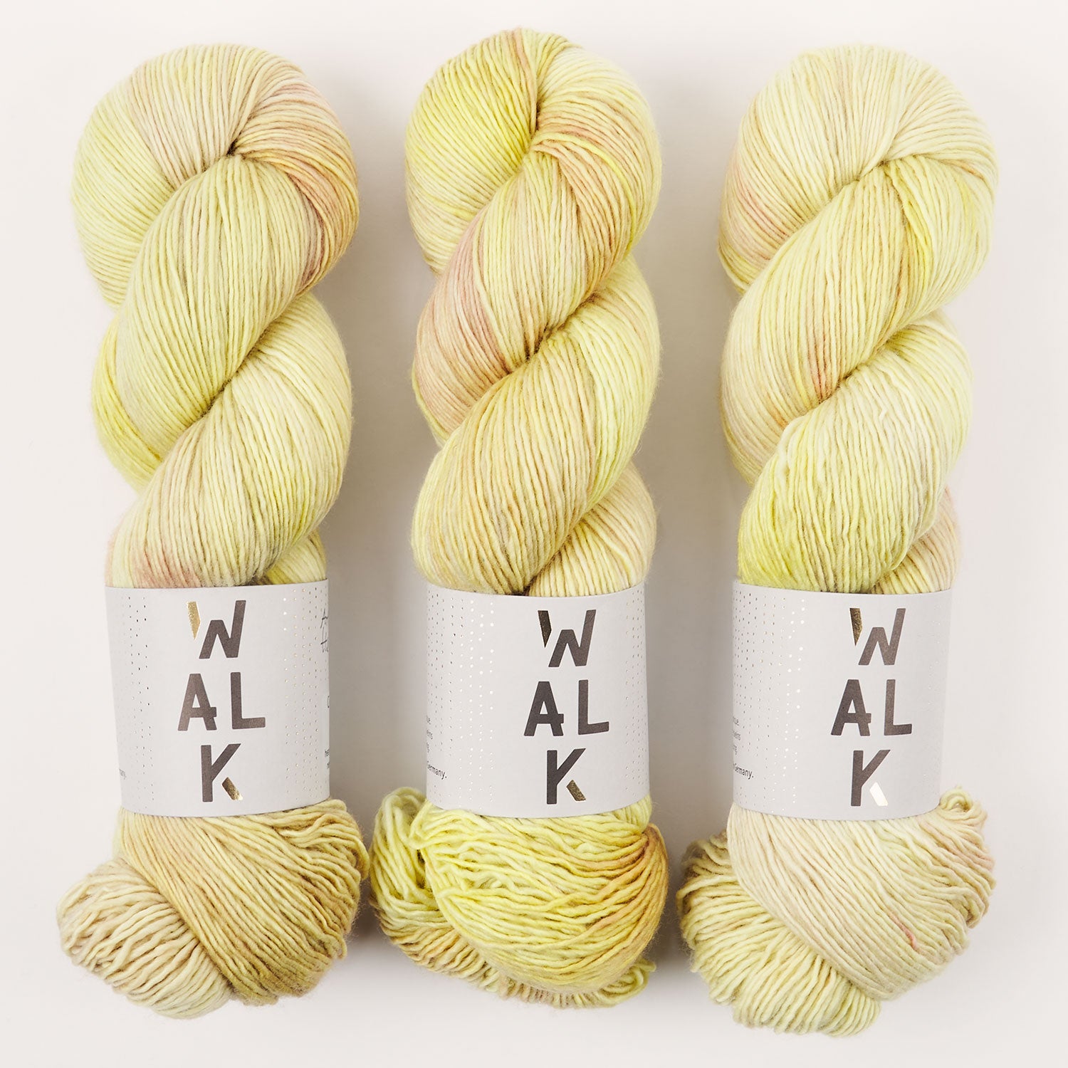WALK Collection COTTAGE MERINO - ARTICHOKE HEARTS Merino wool Fingering yellow Yarn