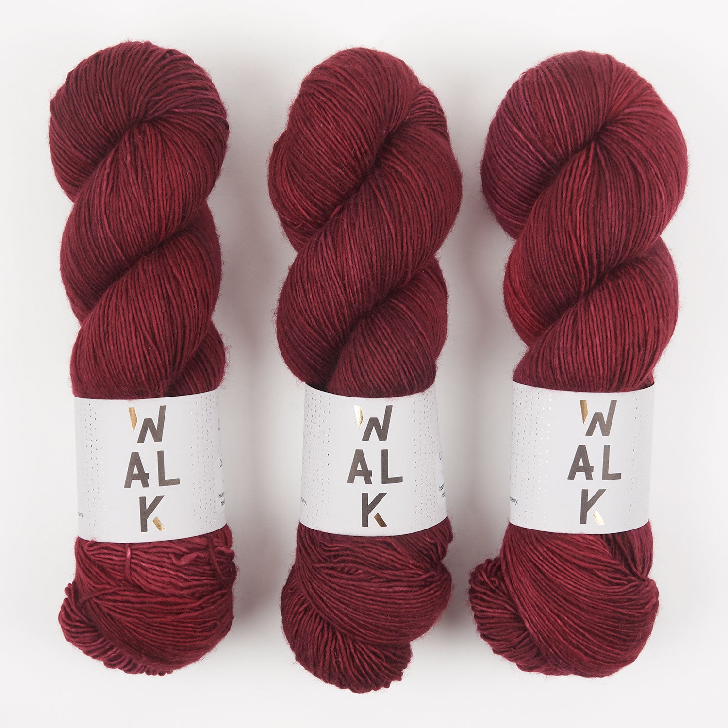 WALK Collection COTTAGE MERINO - CLARET Merino wool Fingering red Yarn