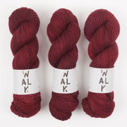 WALK Collection COTTAGE MERINO - CLARET Merino wool Fingering red Yarn