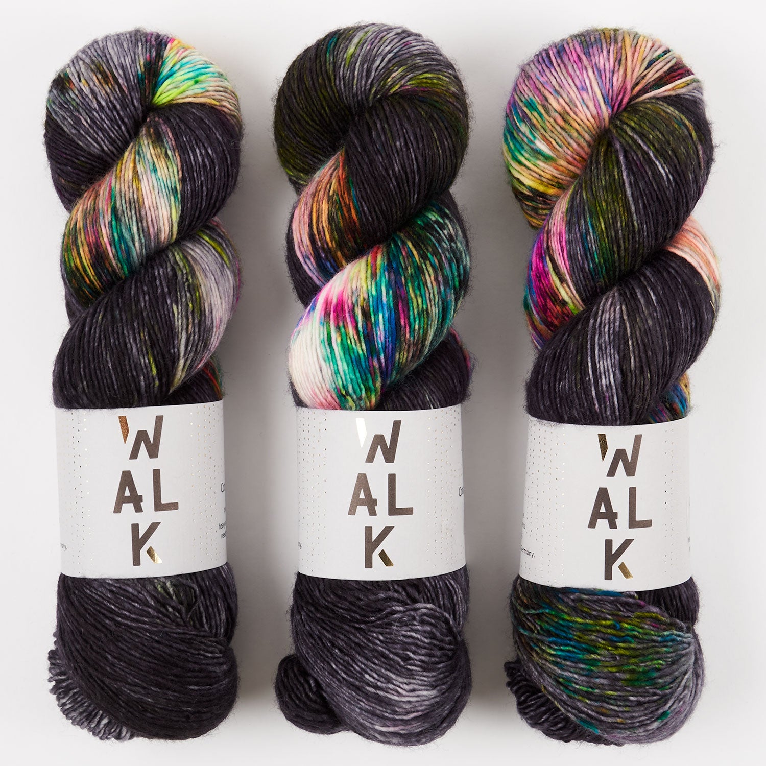 WALK Collection COTTAGE MERINO - GALAXY Merino wool Fingering black Yarn