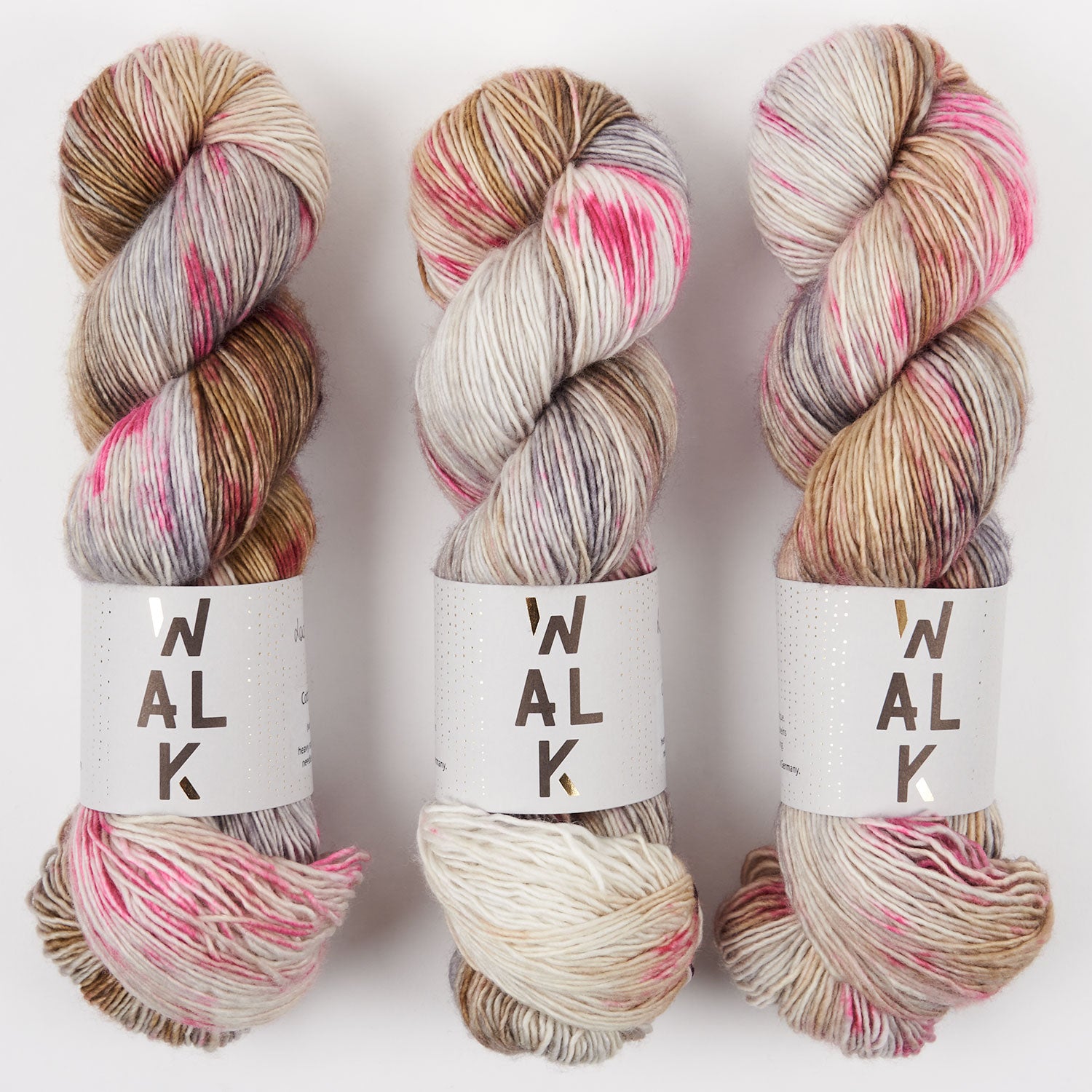 WALK Collection COTTAGE MERINO - LADY WOLF Merino wool Fingering pink multicolour Yarn