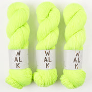 WALK Collection COTTAGE MERINO - LIME SODA Merino wool Fingering neon green Yarn