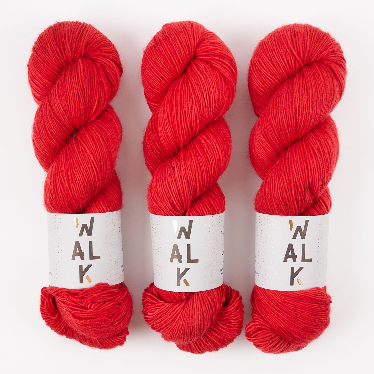 WALK Collection COTTAGE MERINO - LIPSTICK Merino wool Fingering red Yarn