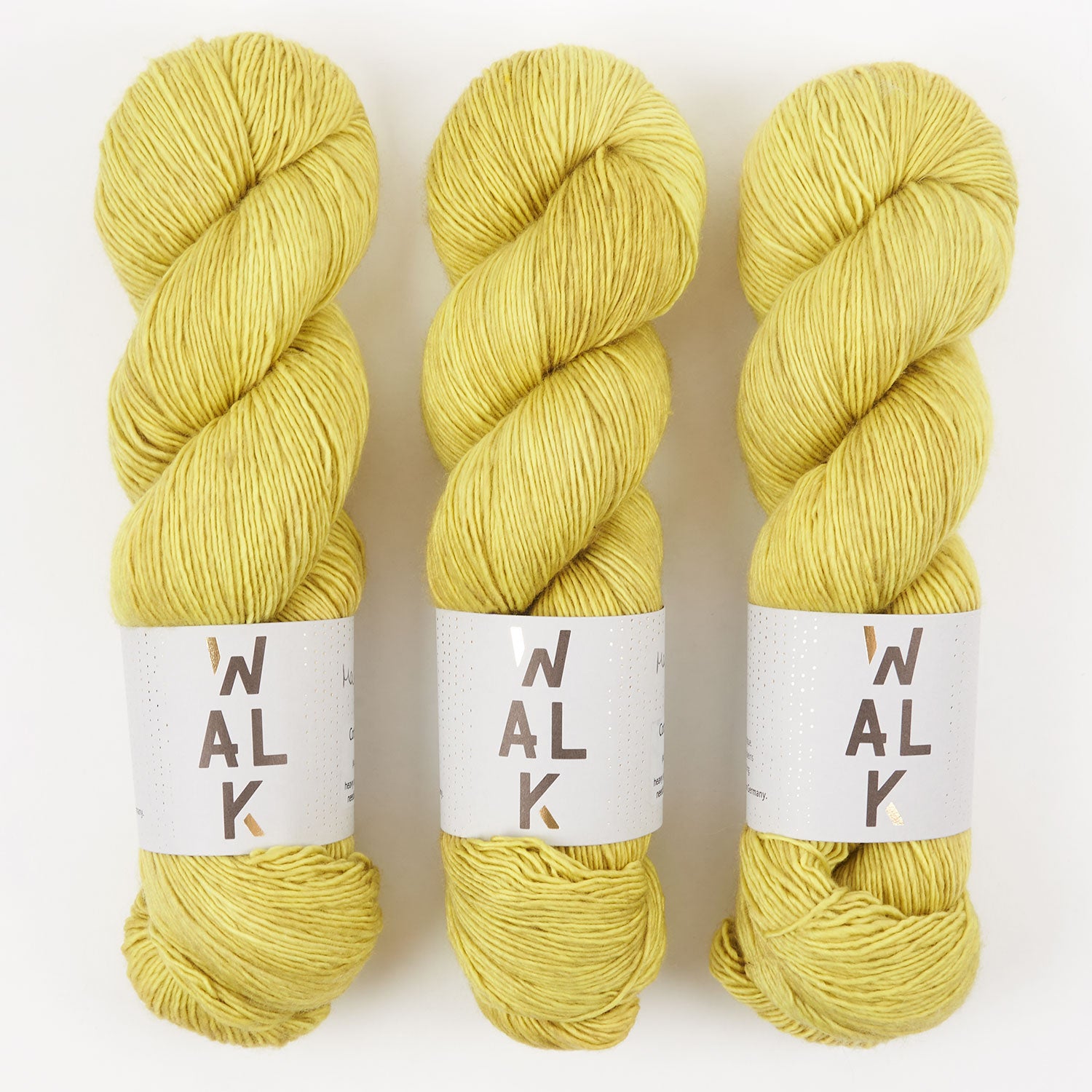 WALK Collection COTTAGE MERINO - MALIBU GOLD Merino wool Fingering yellow Yarn