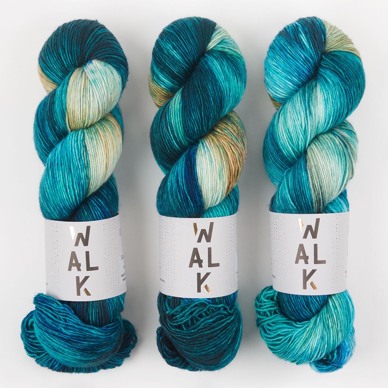 WALK Collection COTTAGE MERINO - OFFSHORE Merino wool Fingering turquoise multicolour Yarn