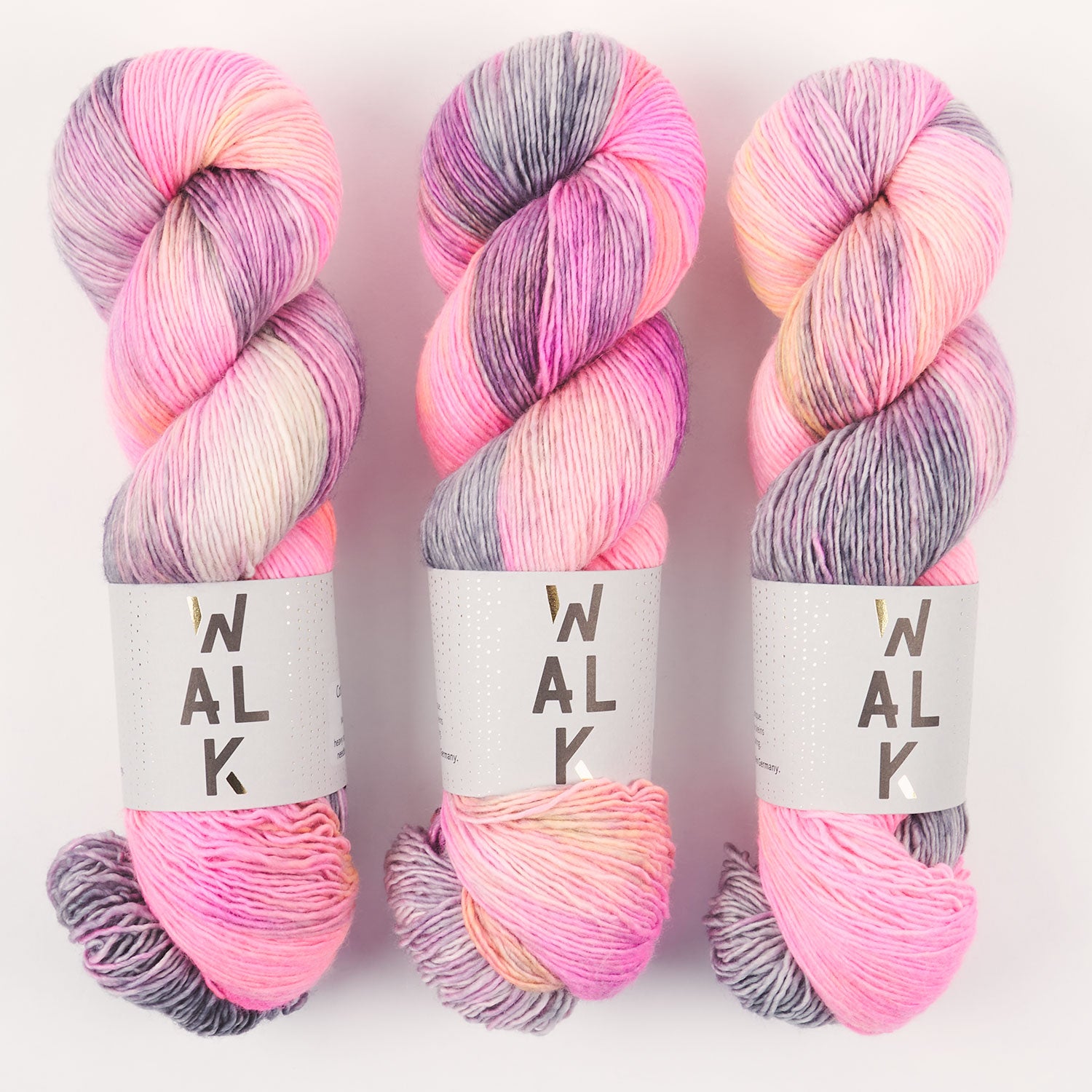 WALK Collection COTTAGE MERINO - PITAYA Merino wool Fingering pink multicolour Yarn