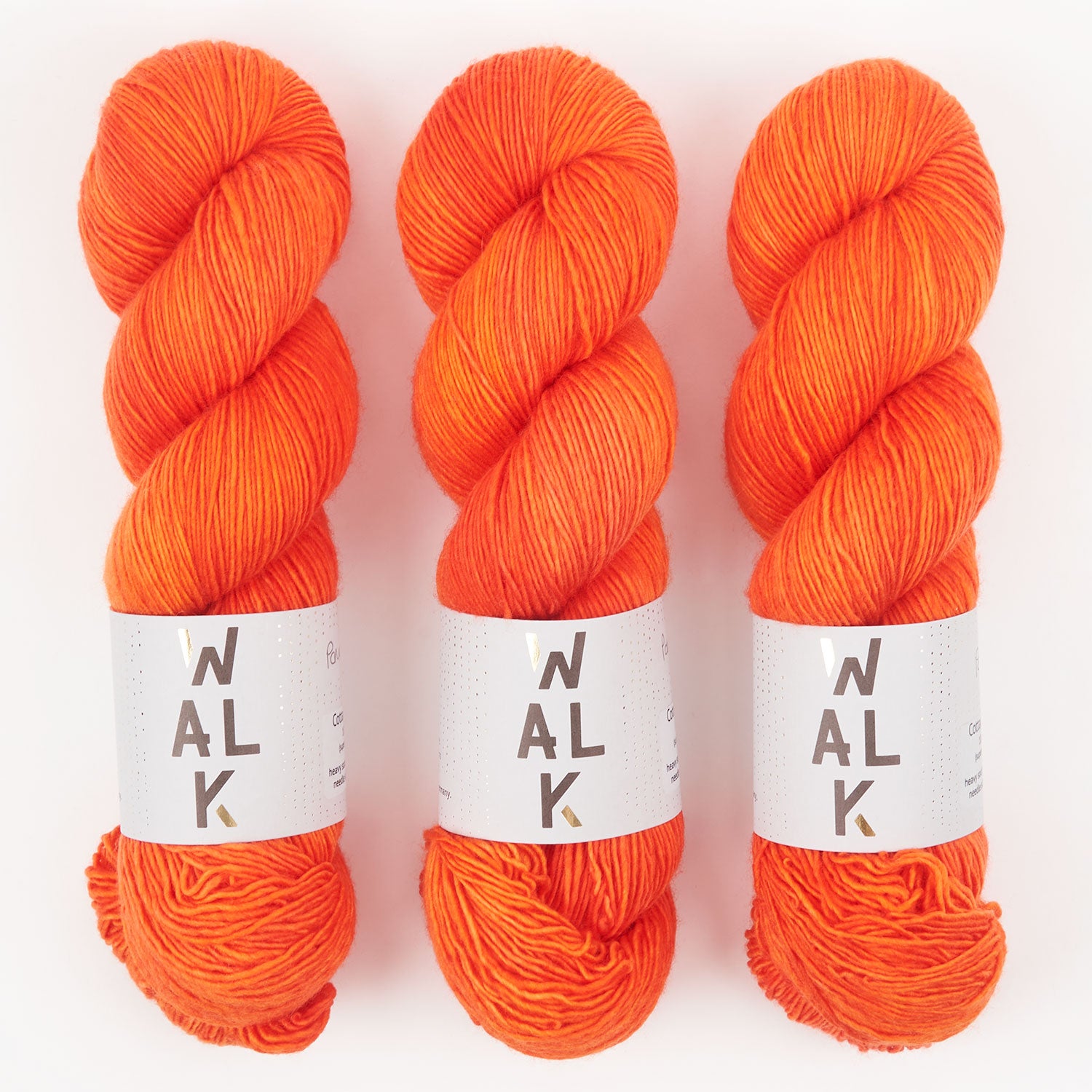 WALK Collection COTTAGE MERINO - POMODORO Merino wool Fingering orange Yarn