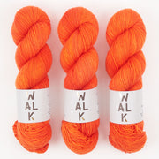 WALK Collection COTTAGE MERINO - POMODORO Merino wool Fingering orange Yarn